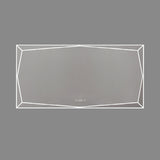 Borderless frosted horizontal mirror