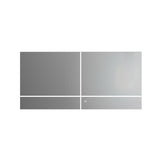 Borderless frosted horizontal mirror